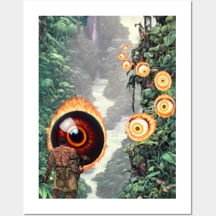 Tribal Warrior vs Eyeball Deity Posters and Art